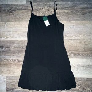 Black Bubble Bottom Dress NWT